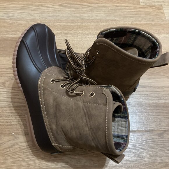 Women’s Marley Lilly Duck Boots Size 4 Brown Warm Waterproof - Picture 3 of 13
